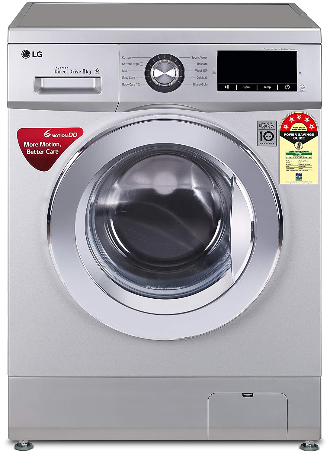 LG Washing Machine Front Load  7kg (Automatic)  F2J5QNP7S