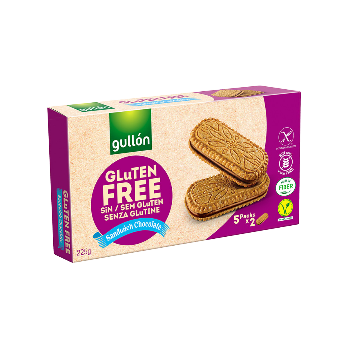 Gullon Gluten Free Avena Choco Sandwich 225g