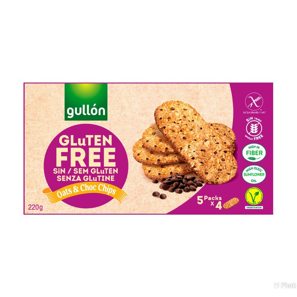 Gullon Gluten Free Oats & Choc Chips 220g