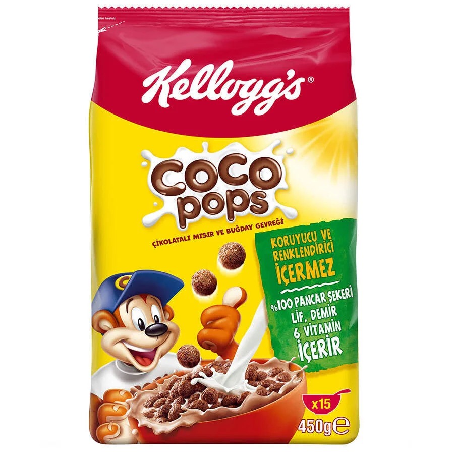 ÜLK.(270110) KELLOGG'S COCO pops. TOPLA 450g