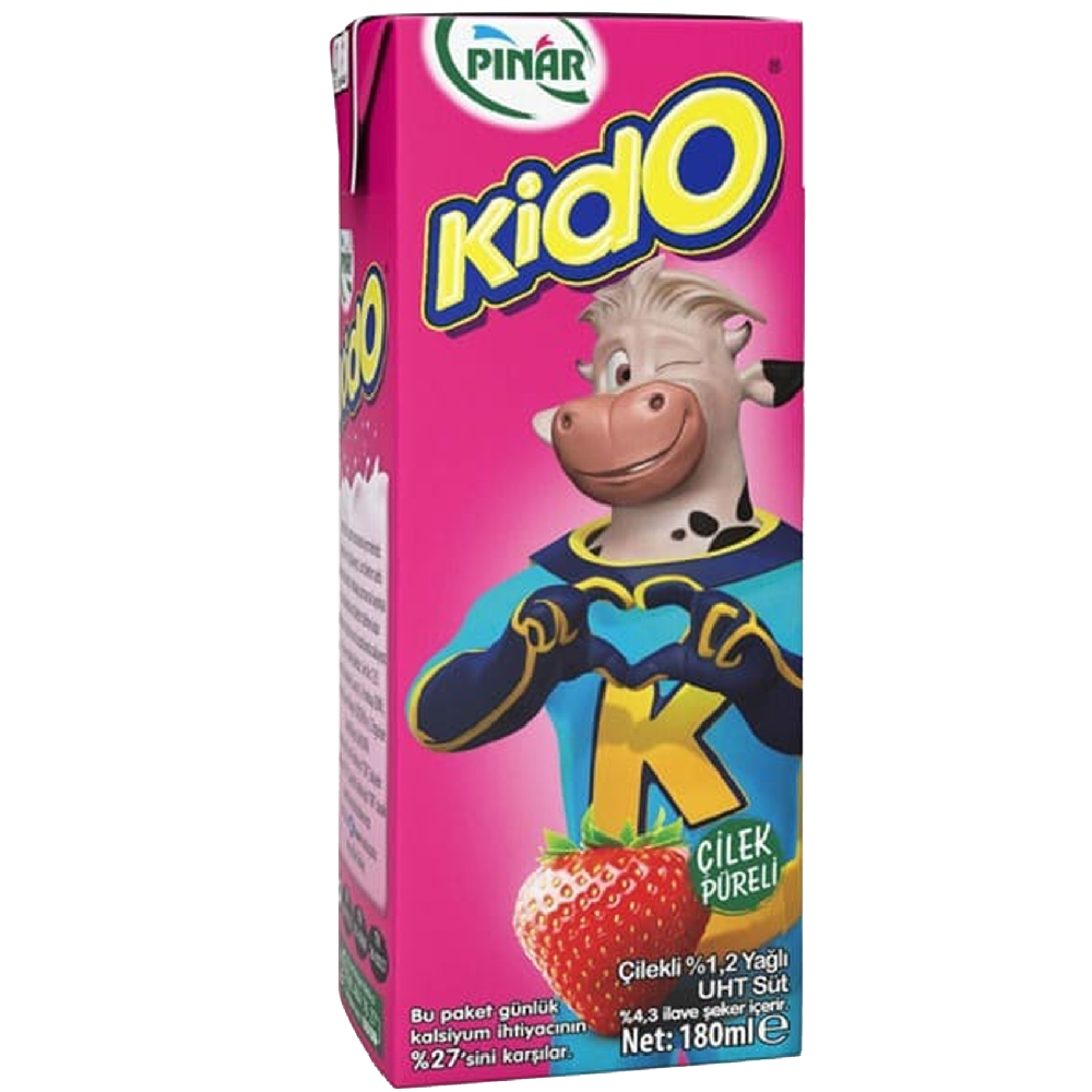 Kido Strawberry Milk 180Ml-Pinar