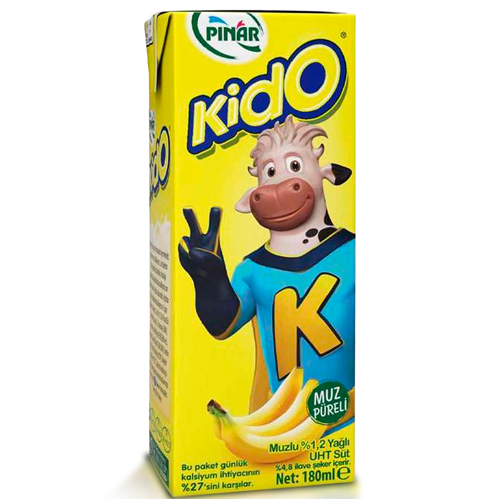 Kido Banana Milk 180Ml-Pinar
