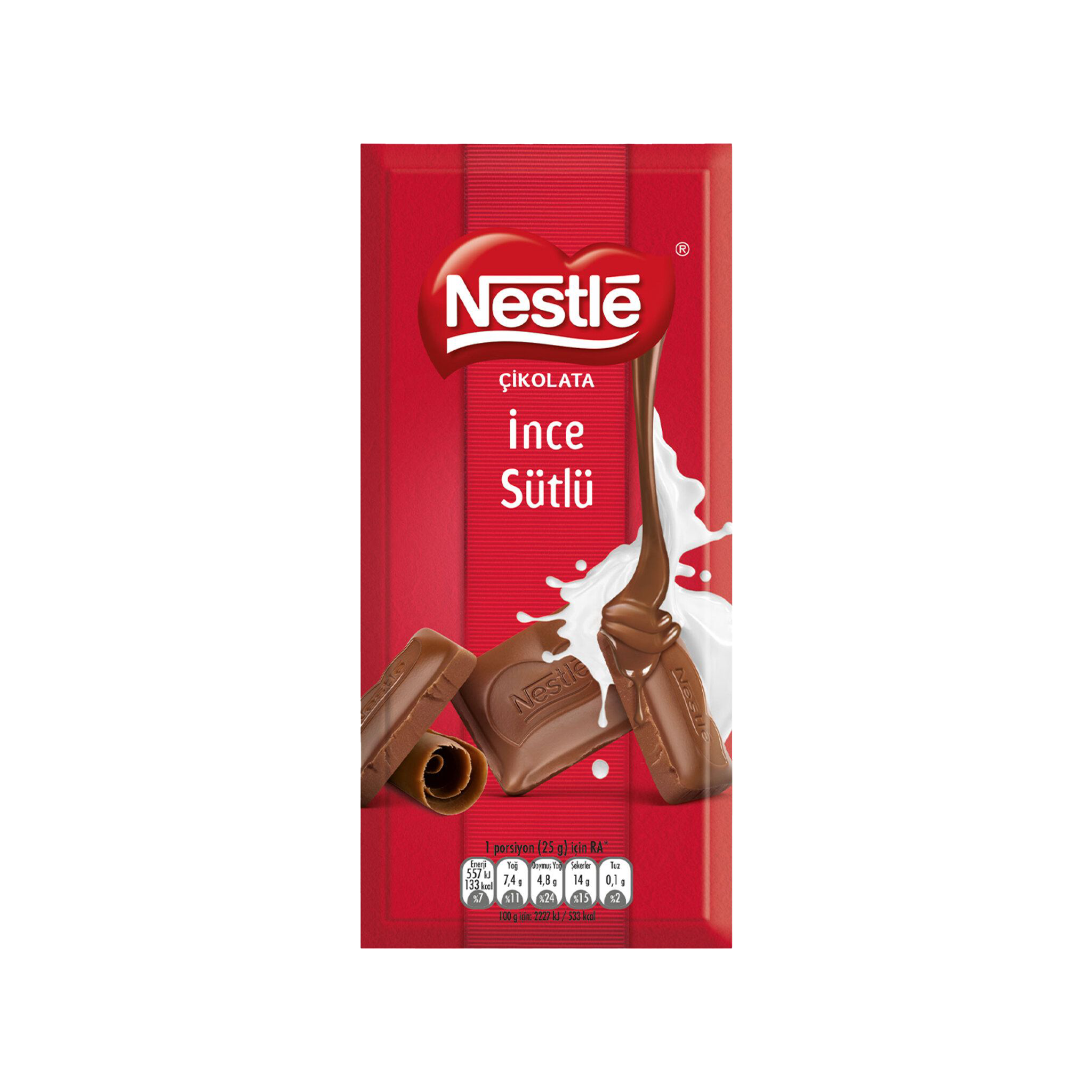 Nestle Classic Cikolata Ince Sütlü Tablet Dik.12 65g