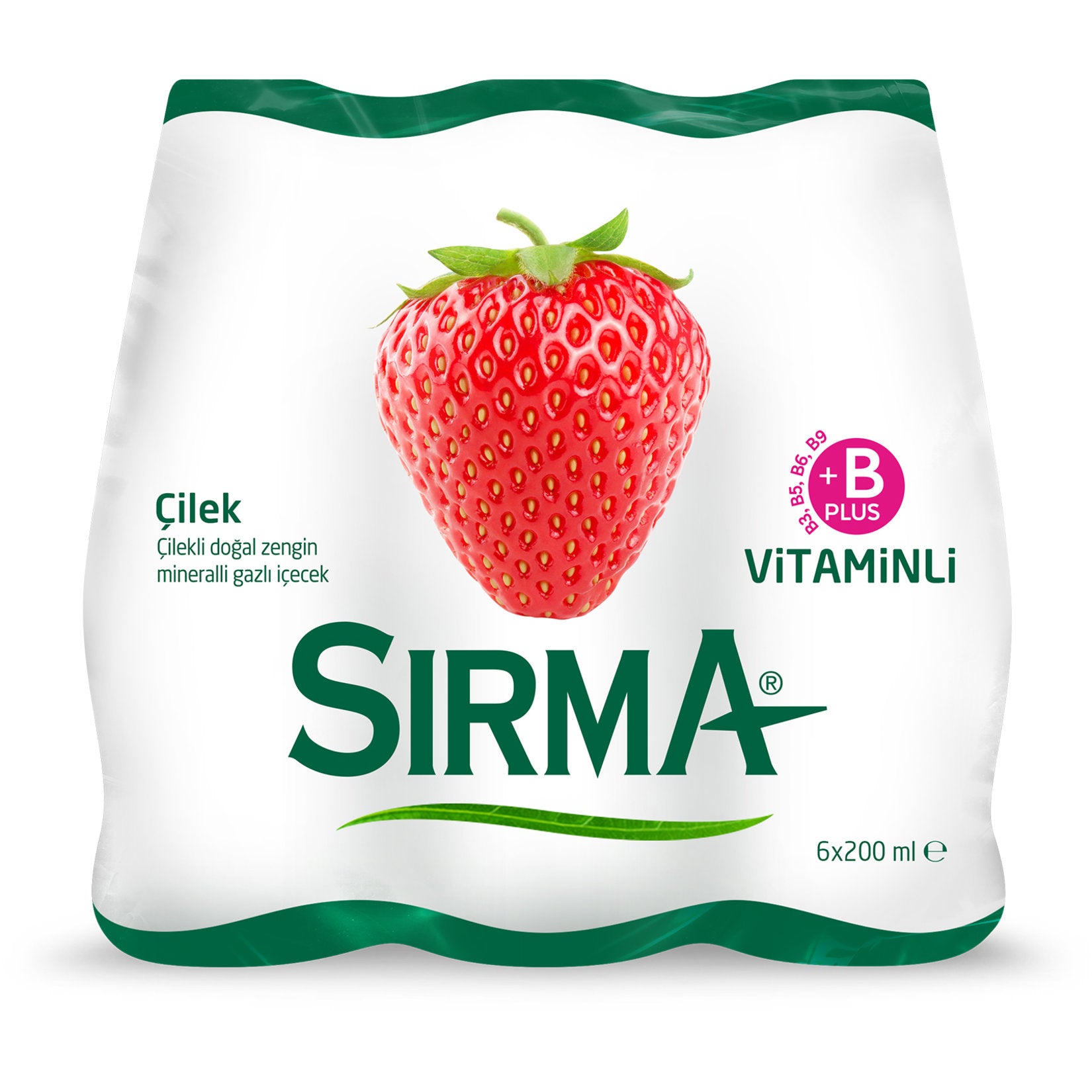 Sirma Soda Glass Bottle Strawberry 250ml
