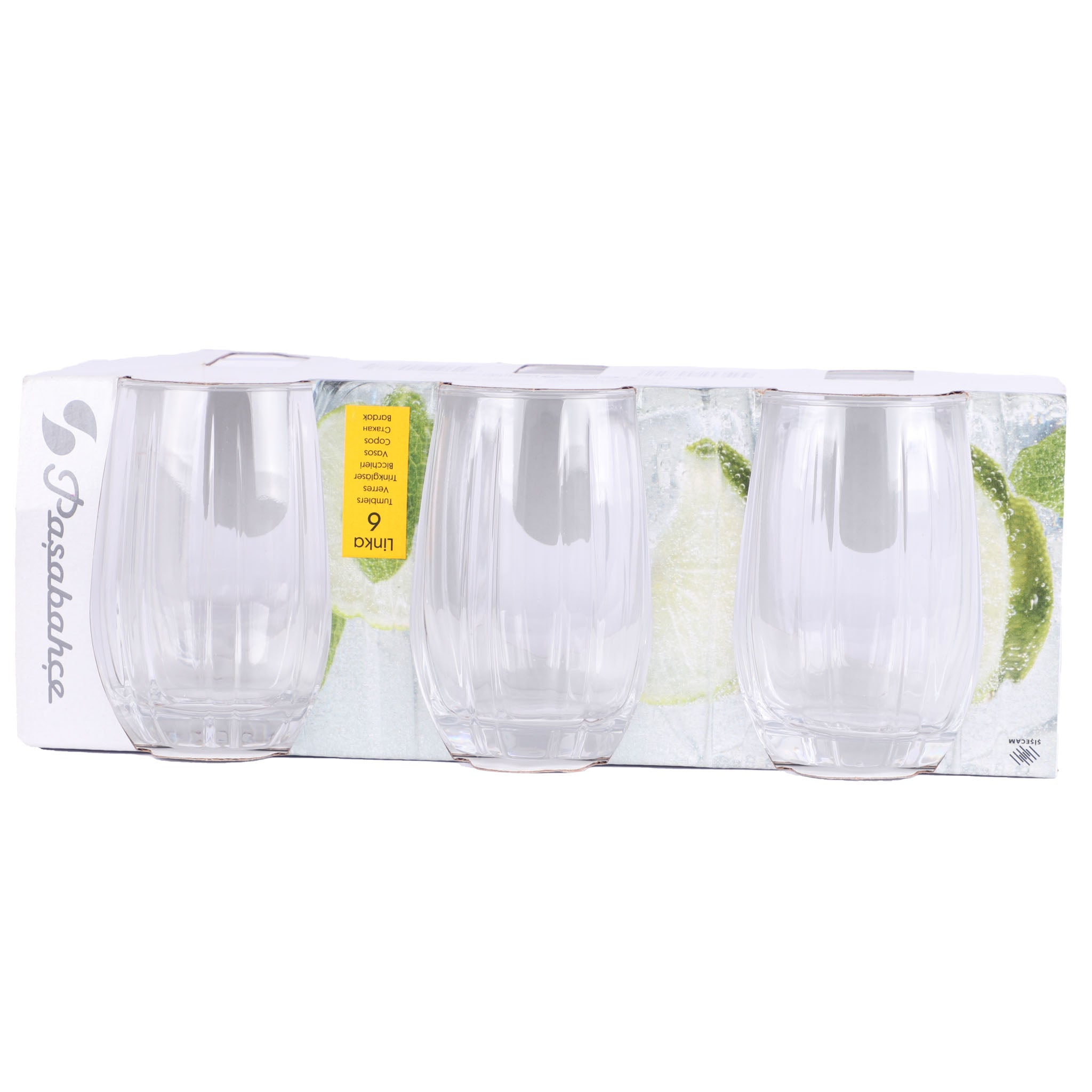 Pasabahce Linka Glass Cup For Water 6Pcs