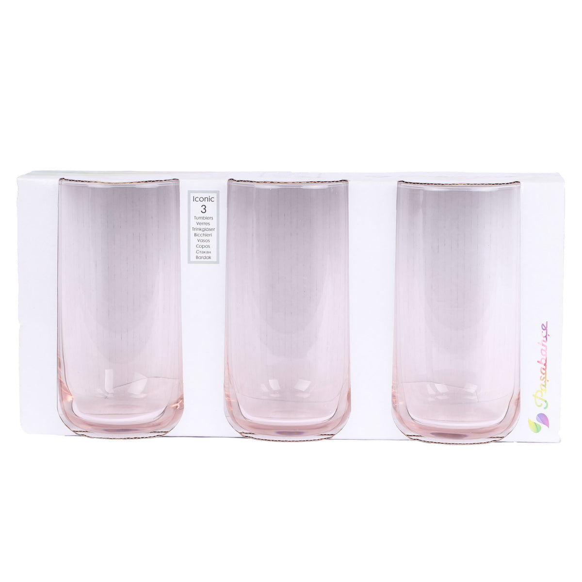 Pasabahce Iconic Glass Cup For Water 3Pcs