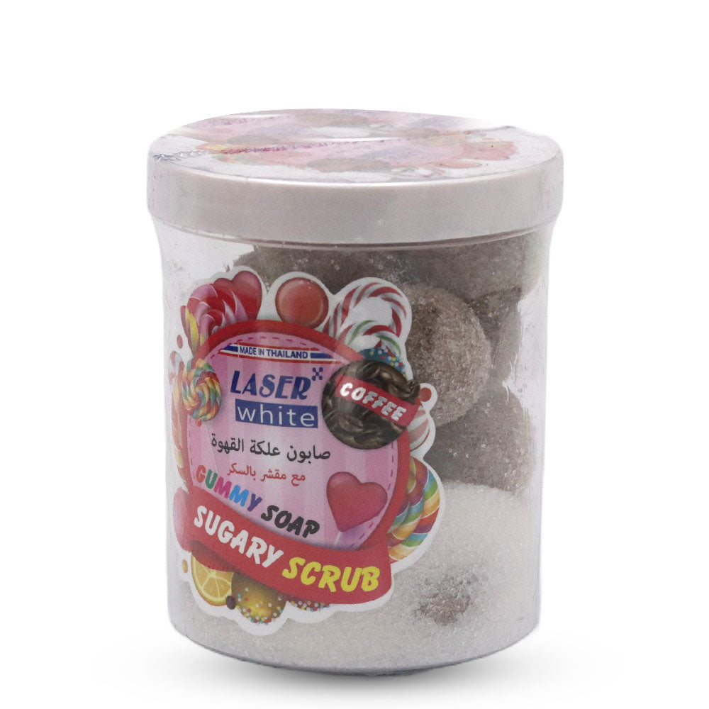 LAS076 - Sugary Scrub Soap Ballls Coffee 300G