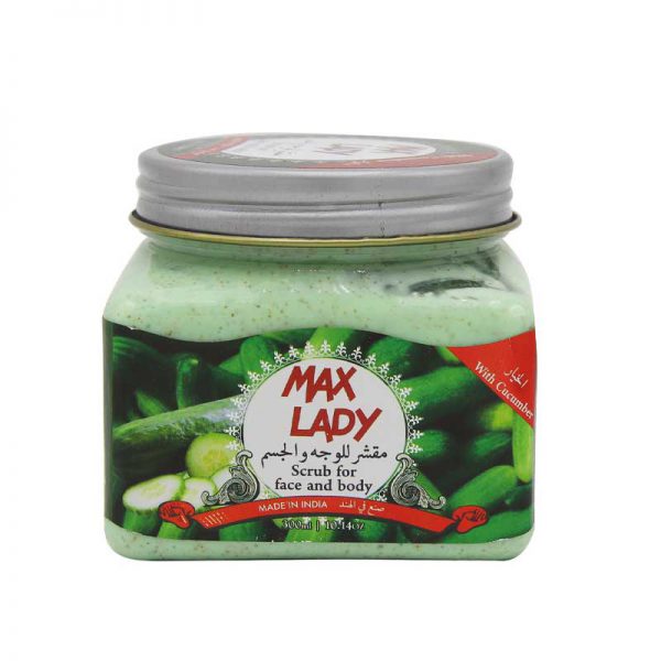 Max Lady Scrub For Face And Body With Cucumber 300Ml