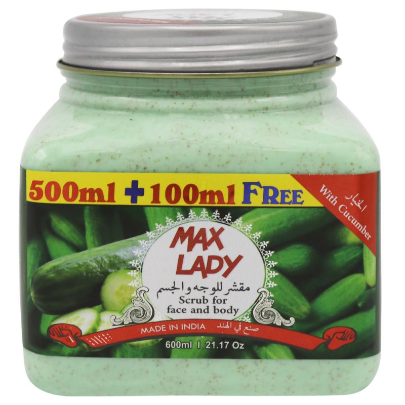 Max lady Scrub For Face And Body With Mint 600Ml