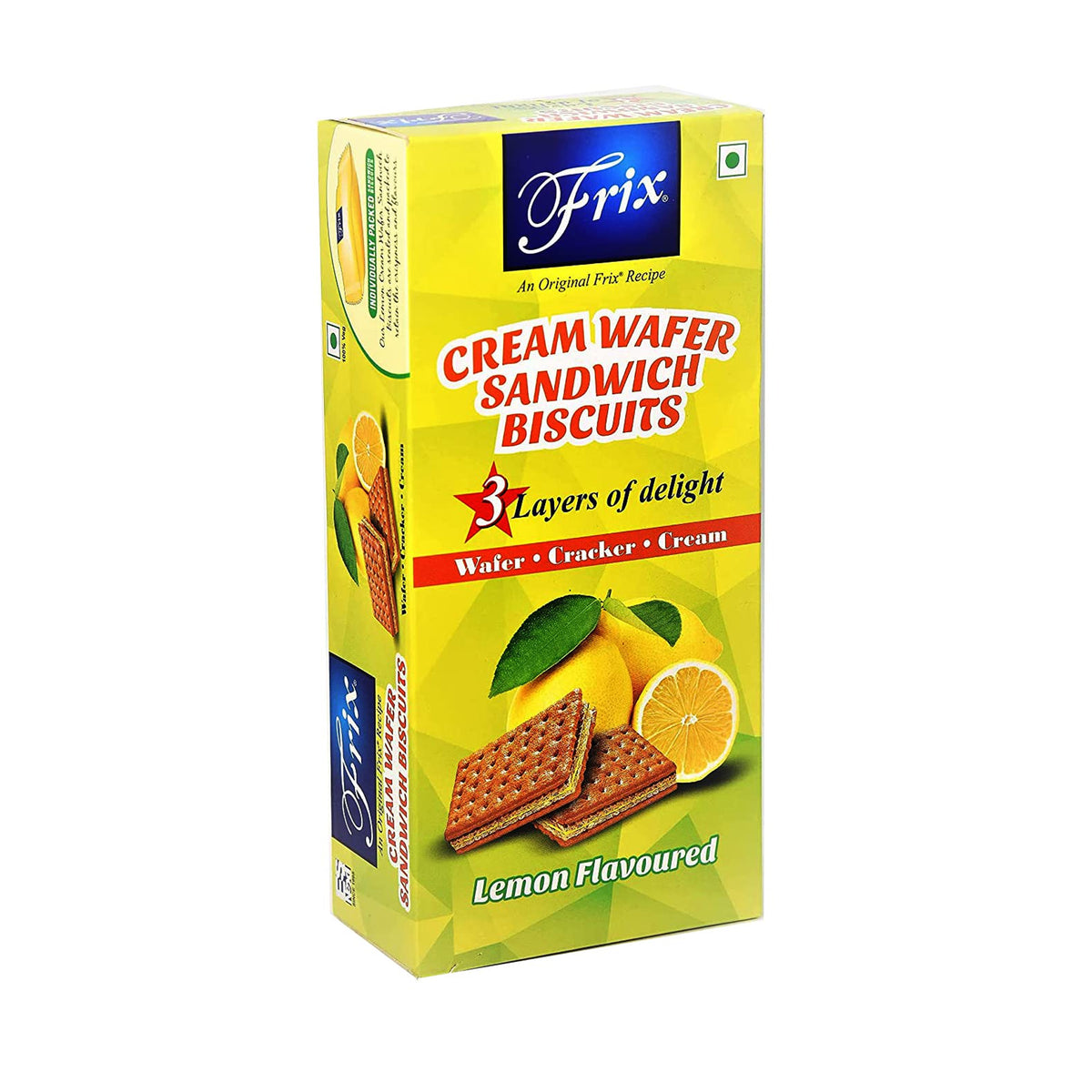 Frix Cream Wafer Sandwich Biscuits Lemon 150g