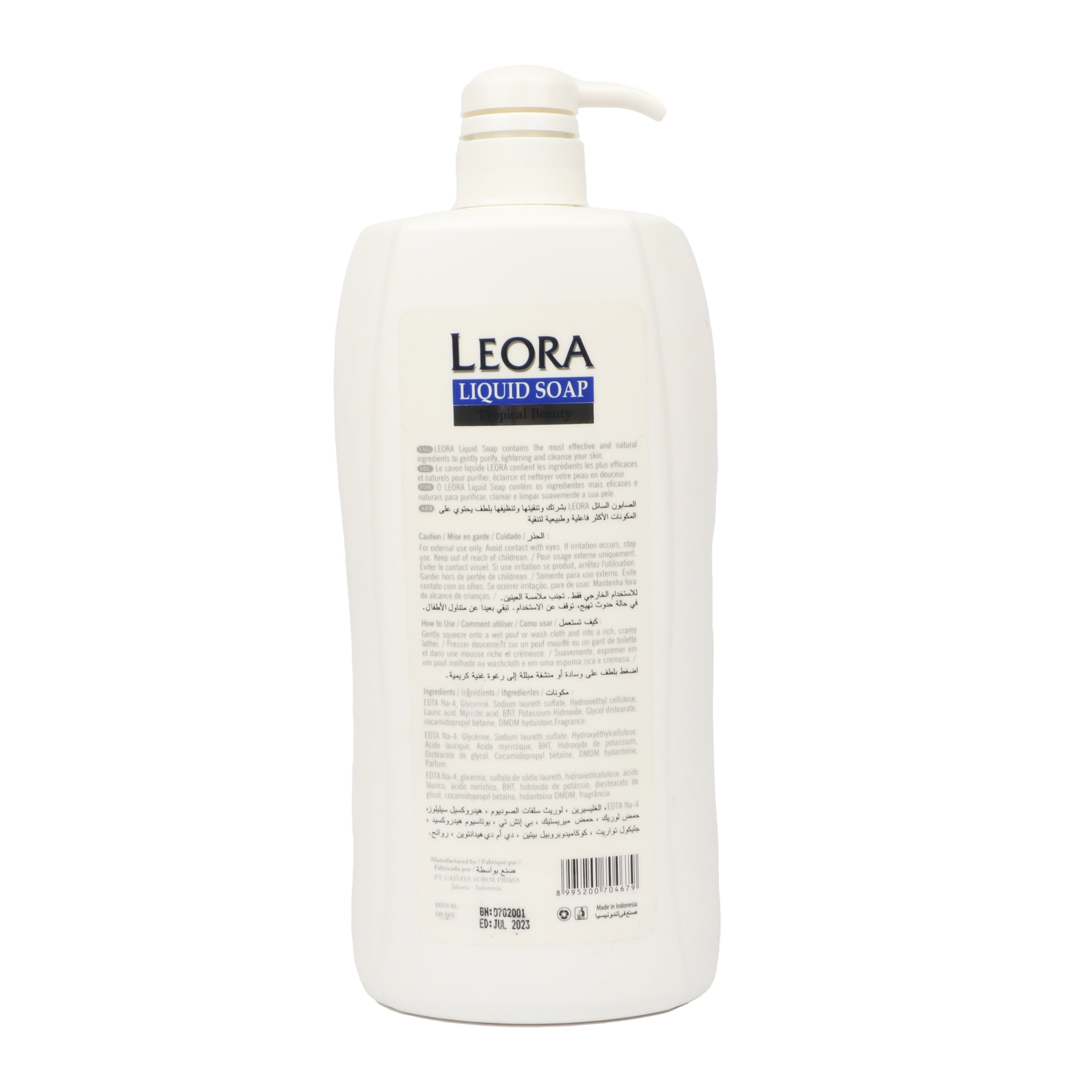 Leora Liquid Soap Tropical Beauty Skin Lightening 1000Ml