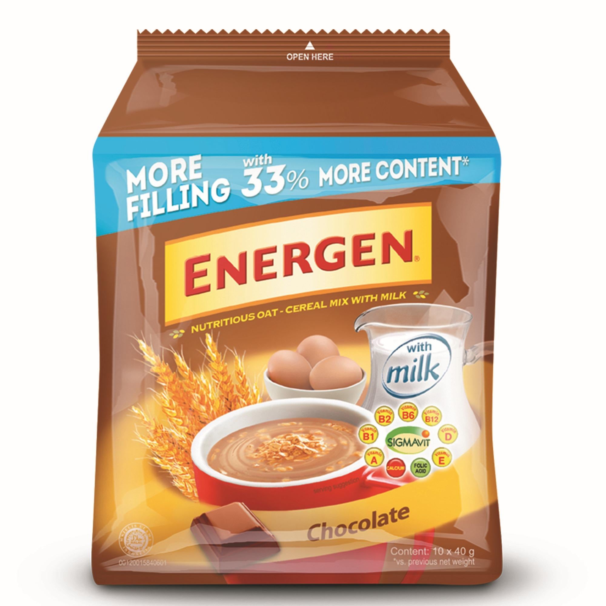 Energen Chocolate Oats & Sereal Mix with Milk 400g