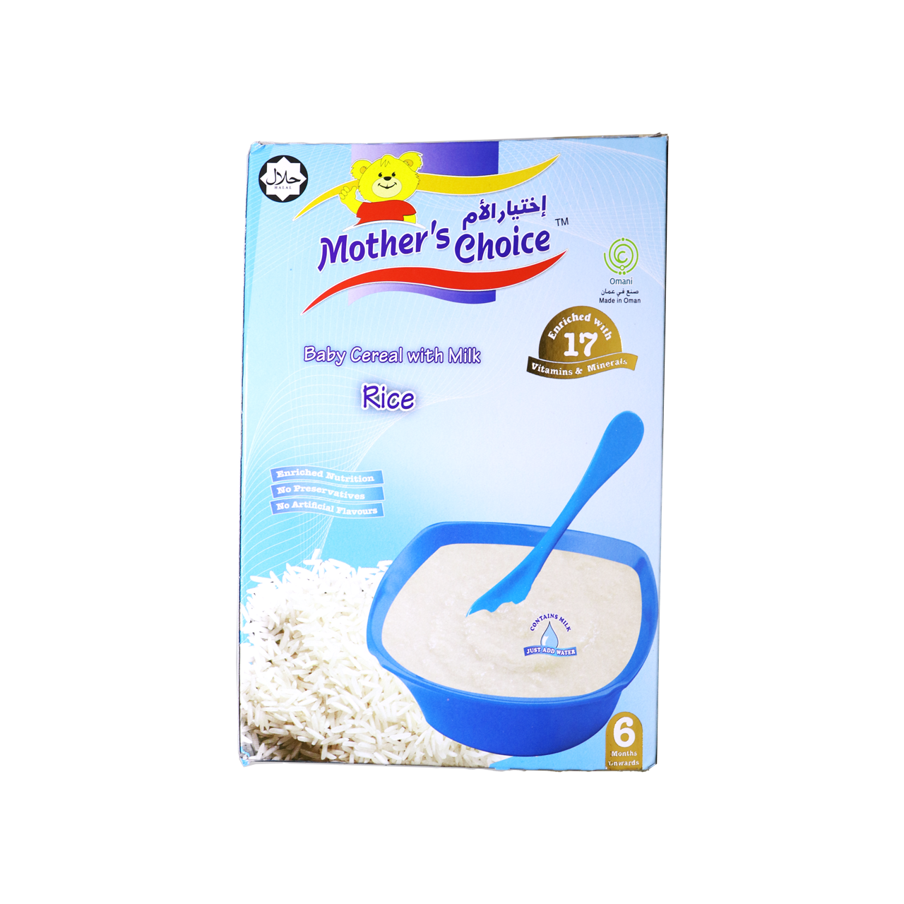 Mother`s Choice Rice Baby Cereal With Milk 250g