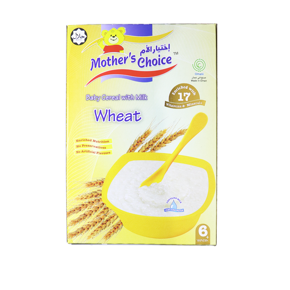 Mother`s Choice Wheat Baby Cereal With Milk 250g