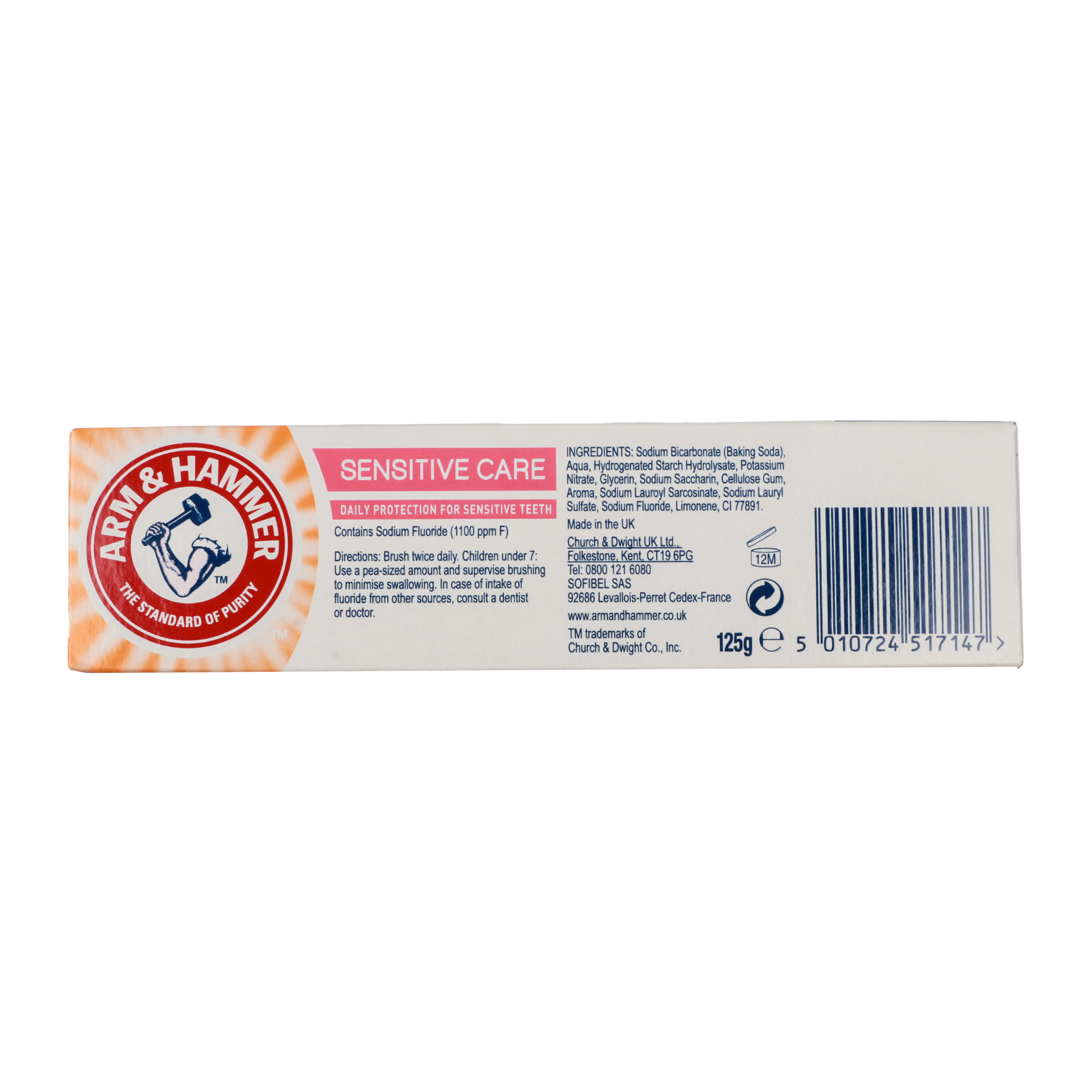 Arm & Hammer Sensitive Care 125G