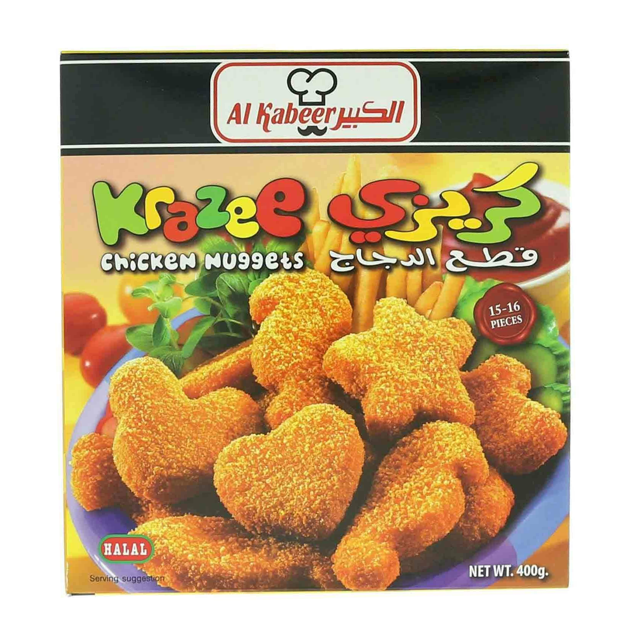 Al Kabeer Krazee Chicken Nuggets 400Gm