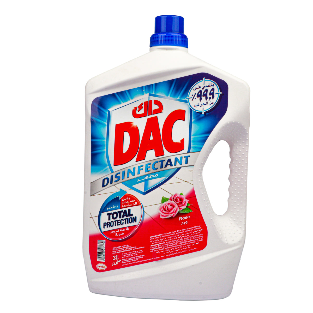 Dac Disinfectant Total Protection Rose 3Ltr