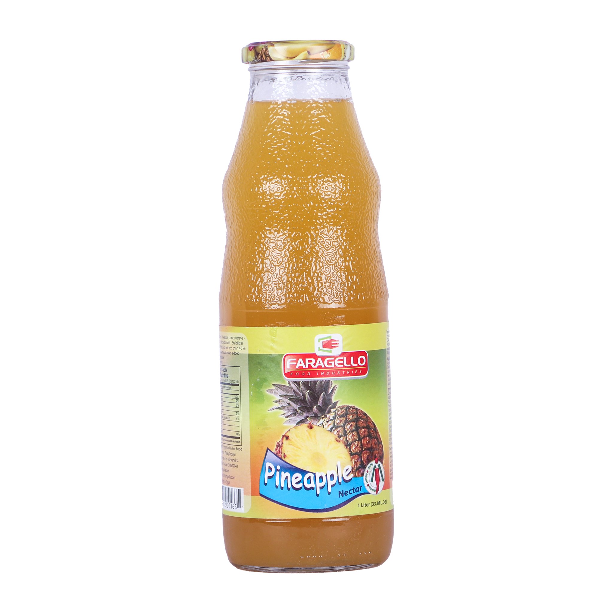 Faragello Pineapple Nectar Glass Bottles 1L