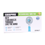 Geepas Rechargeable GF9617 Mini Fan
