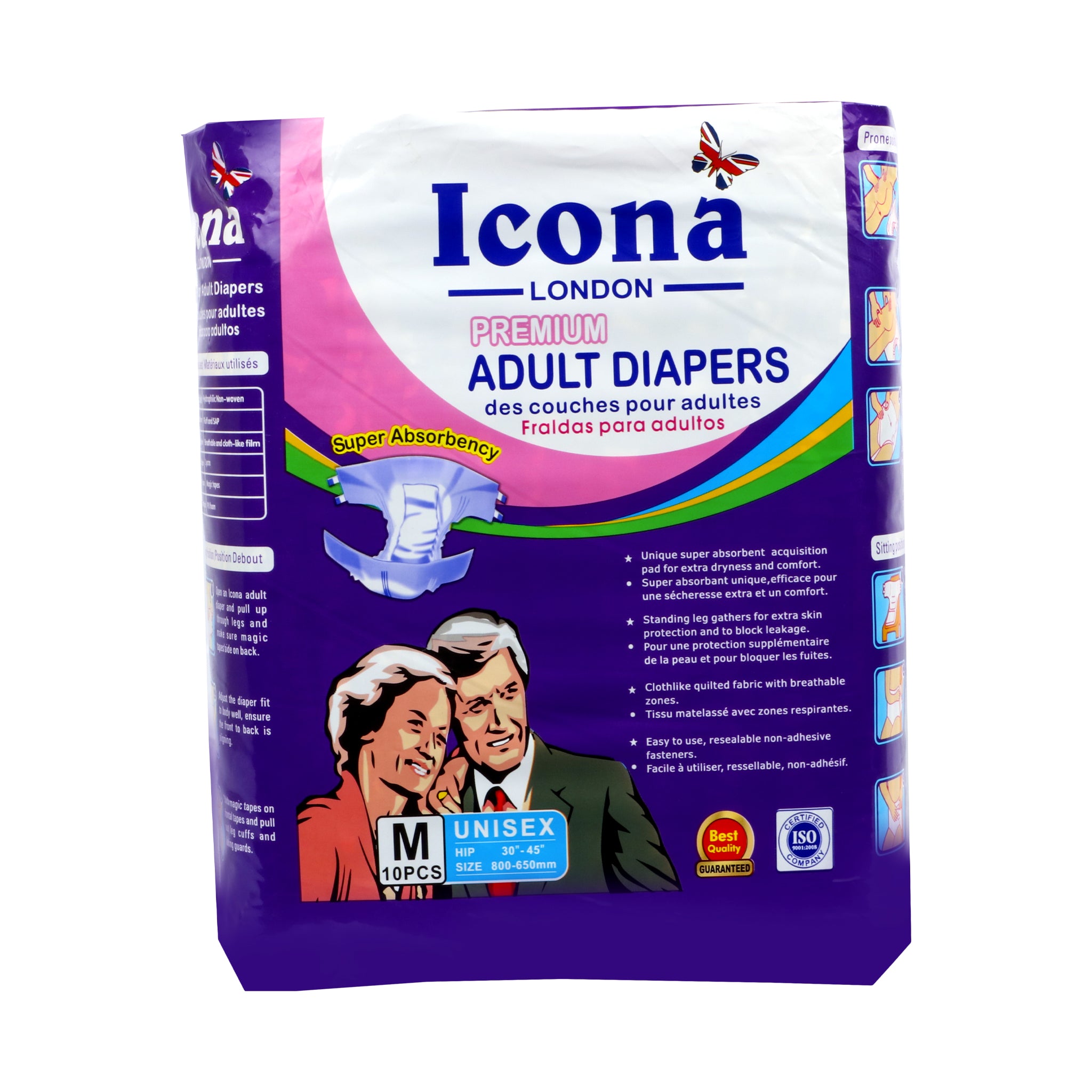 Icona London Adult Diaper Premium (m)