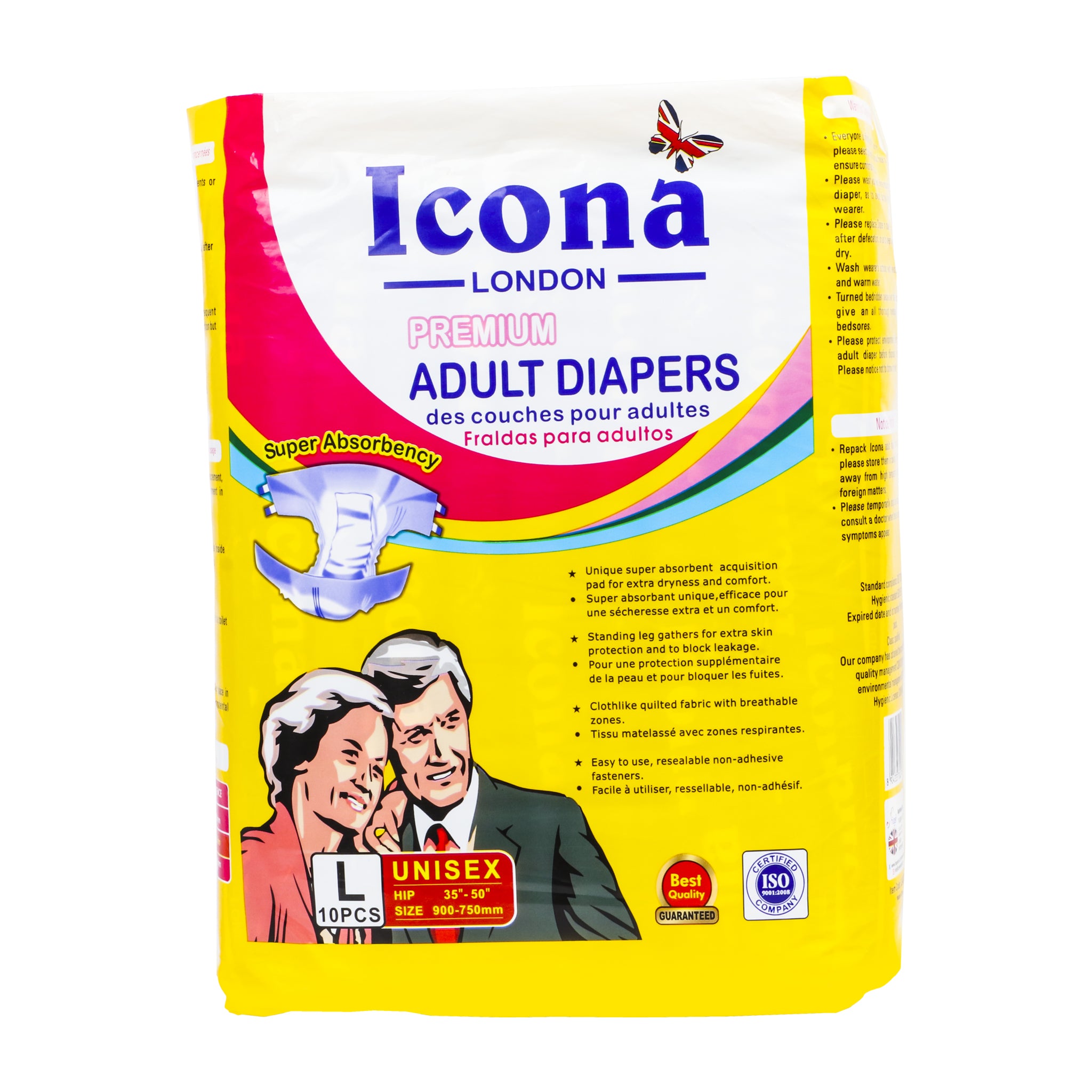 Icona London Adult Diaper Large