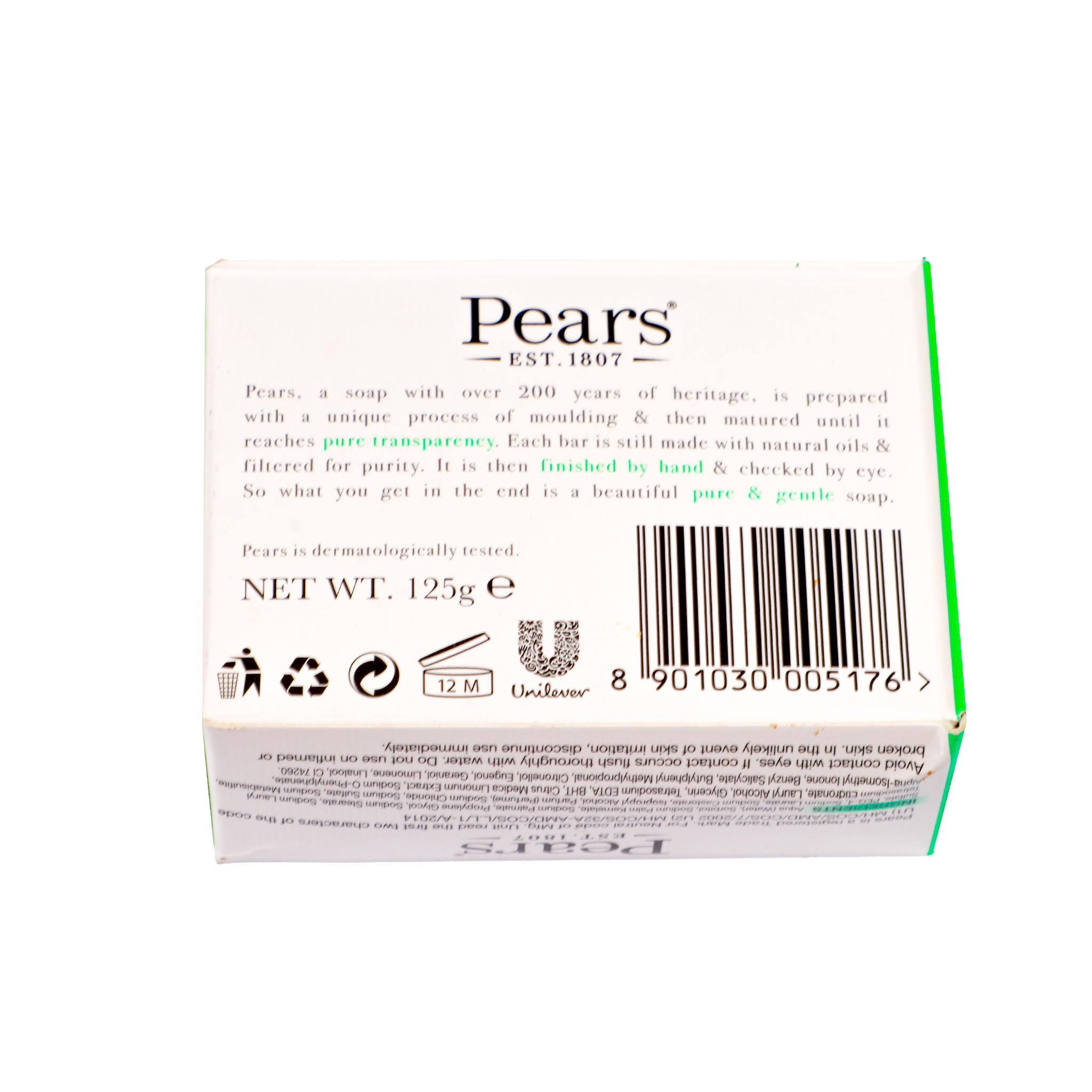 Pears Soap Green 125G