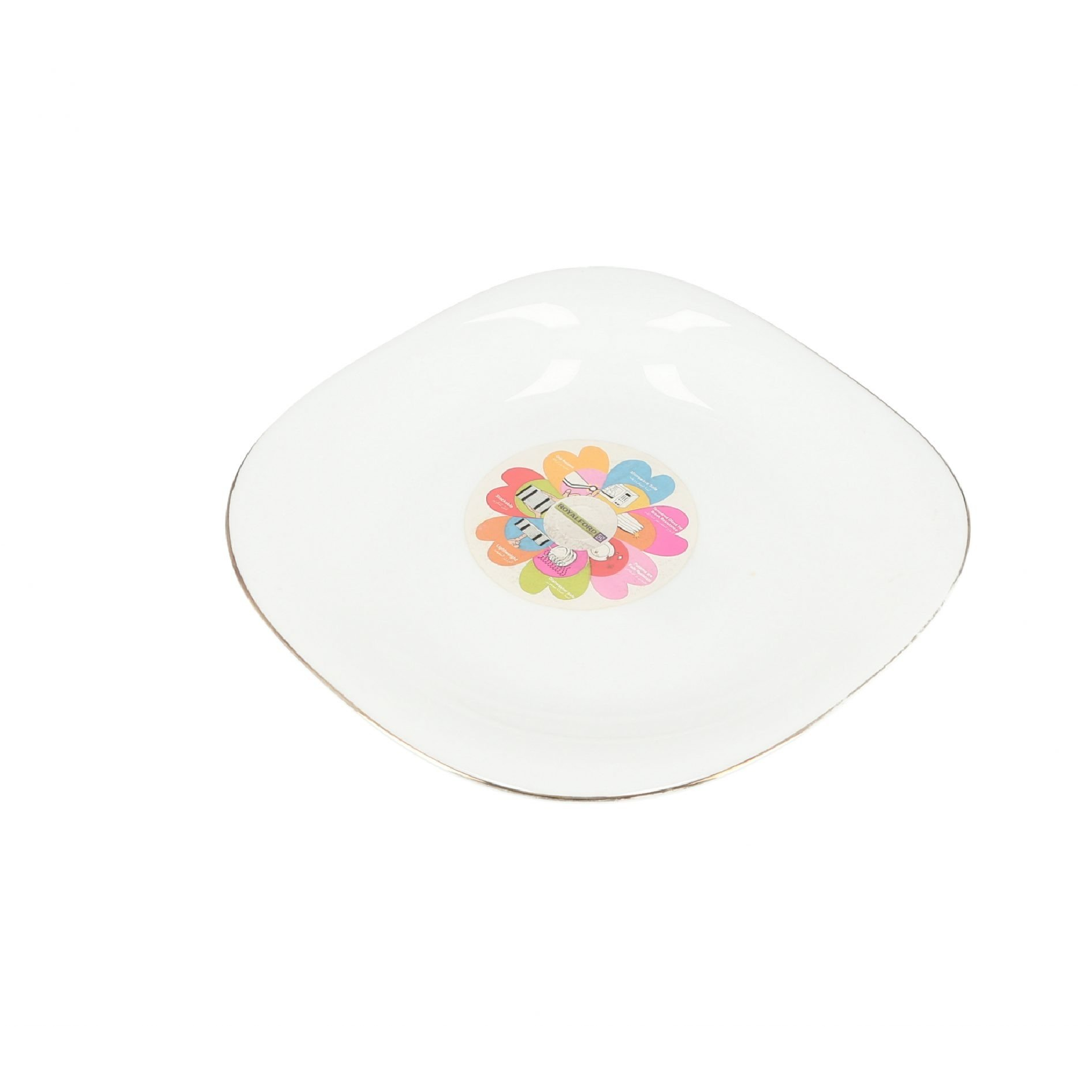 RoyalFor RF7873 8.5 inch Opal Imperial Gold Dessert Plate