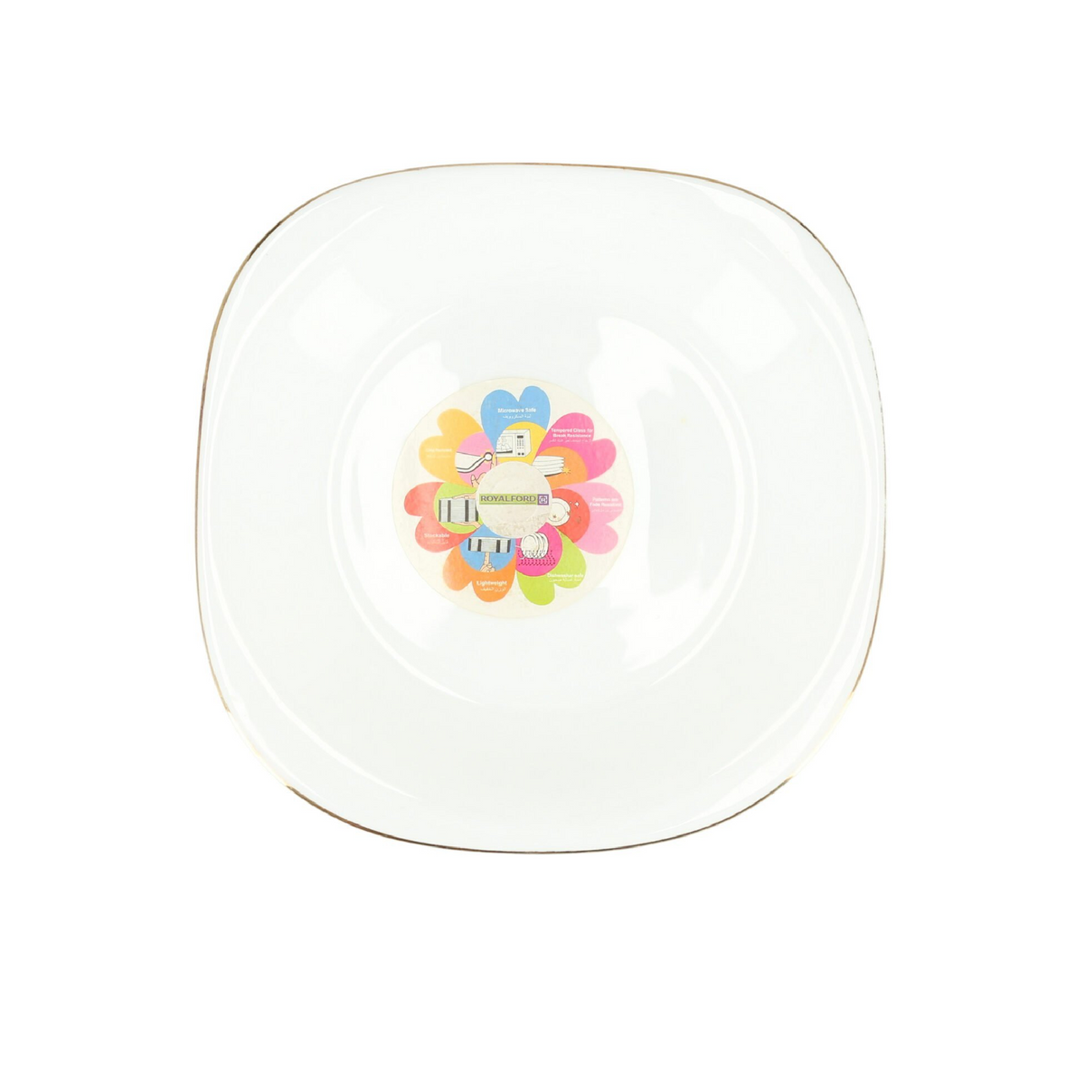 RoyalFor RF7873 8.5 inch Opal Imperial Gold Dessert Plate