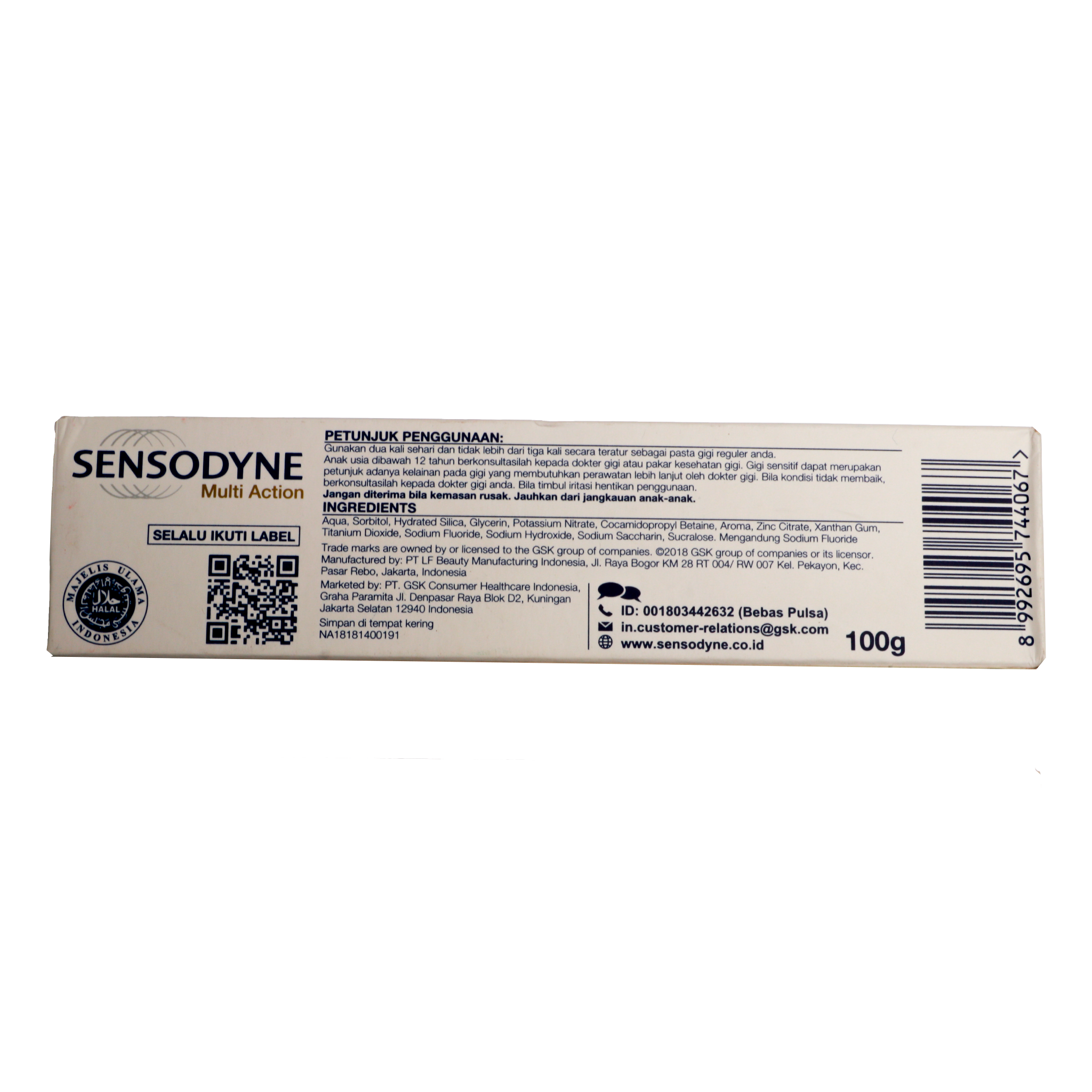 Sensodyne Paste Multiactionl 100G