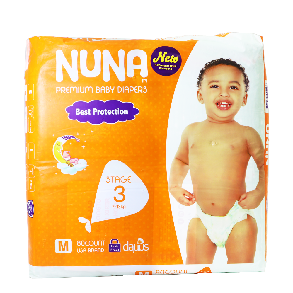 Nuna New Premium Baby Diapers (M) Stage 3