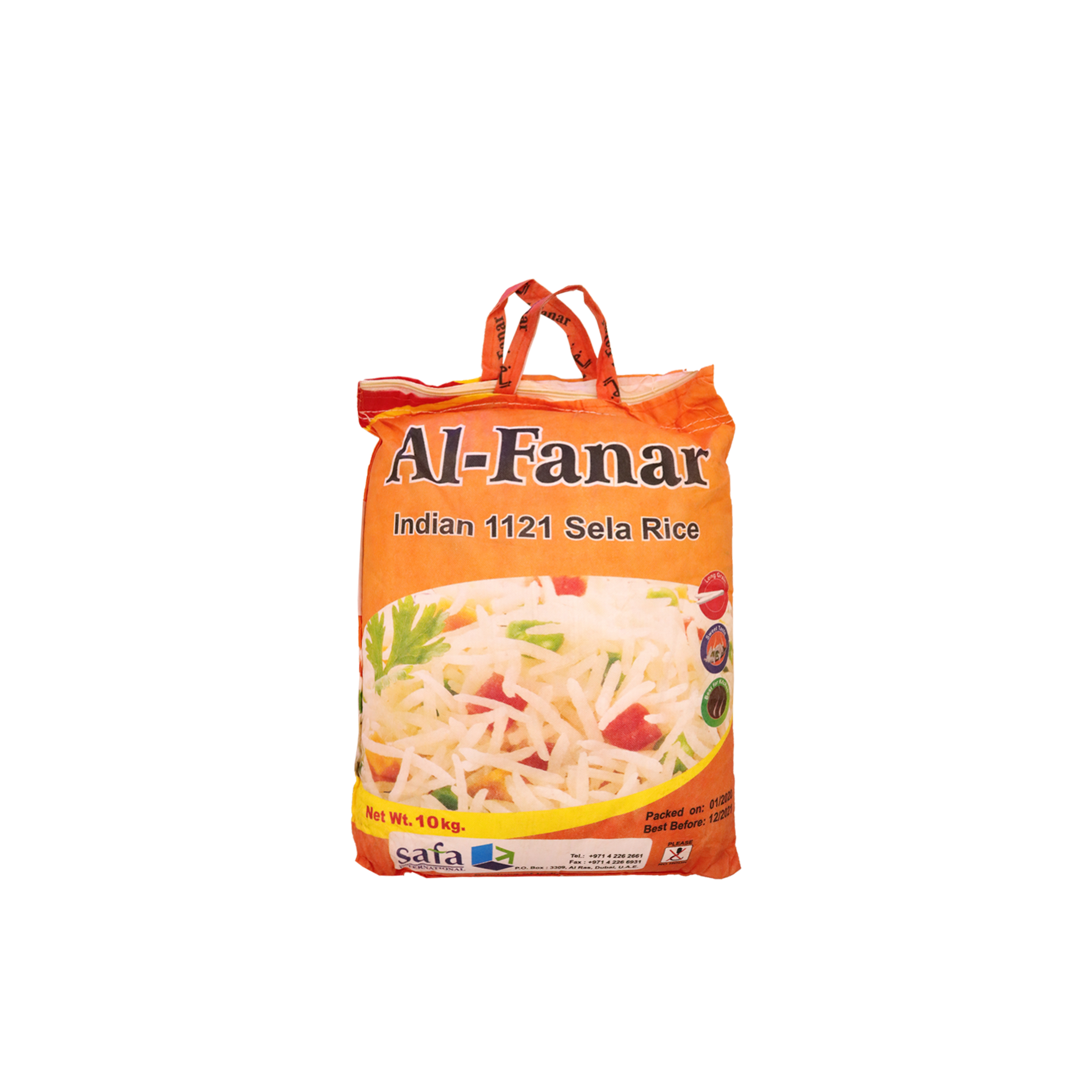Al Fanar Rice Al-fanar Indian 1121 Sela Rice 10Kg – Adeeg.com